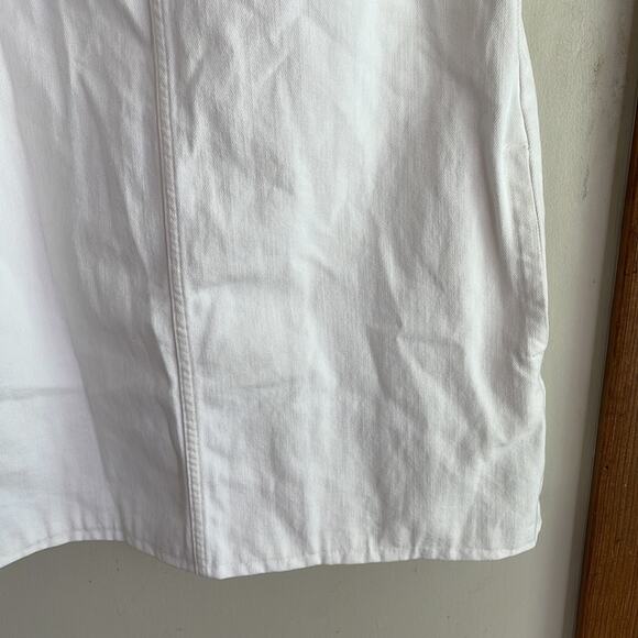 J.Crew Denim Shift Dress in White - Picture 6 of 12